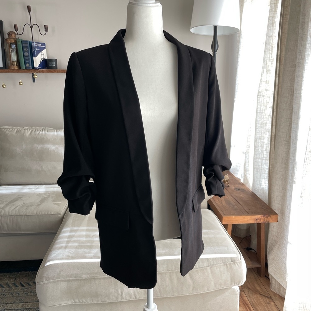 Black Cardigan Blazer - Like New